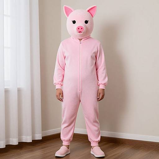 Man in Pink Animal Jumpsuit