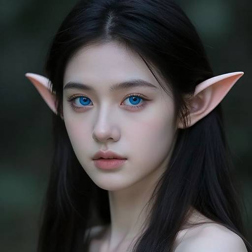 Ethereal Female Elf Portrait