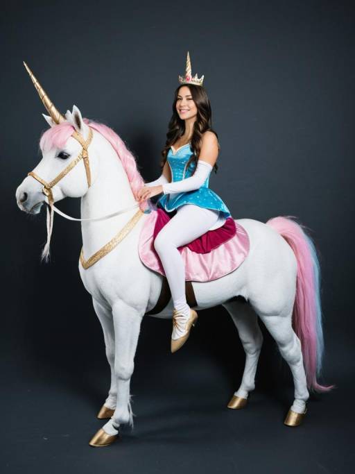 Enchanting Princess on Unicorn Prop