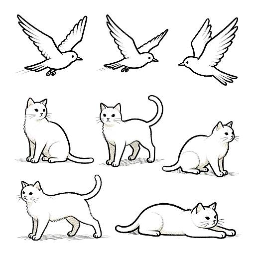 Dynamic Animal Motion Sketches