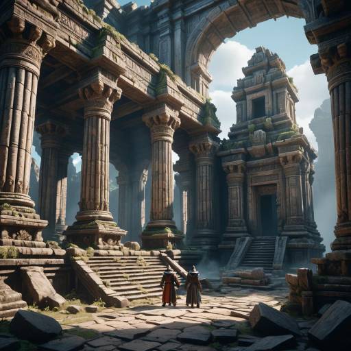 Epic Sorcerer Battle at Ancient Temple