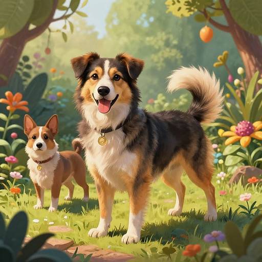 Imaginative Mixed Breed Dogs Art