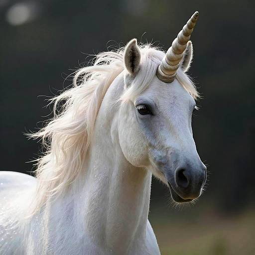 Ethereal Celestial Unicorn Portrait