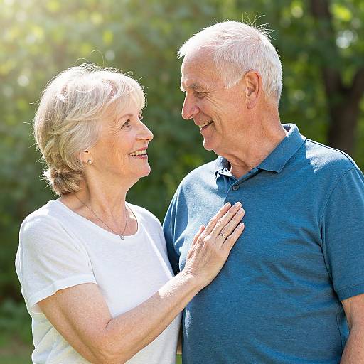 Joyful Senior Couple Outdoors