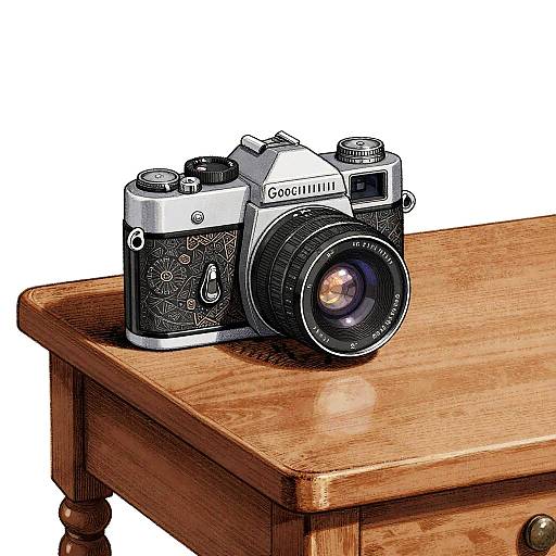 Vintage Camera Hand-Drawn Illustration