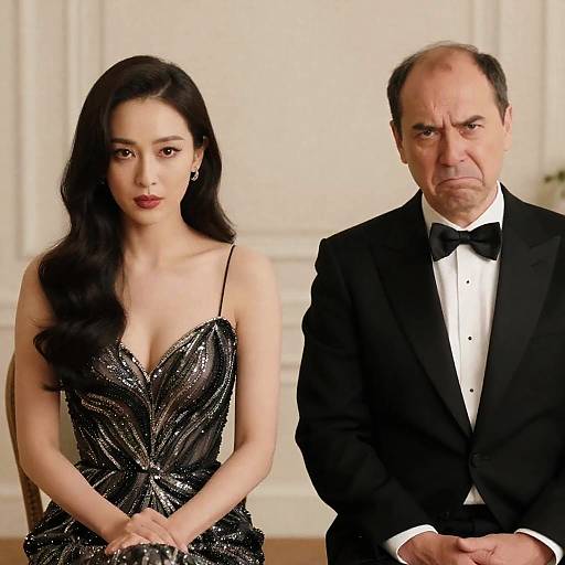 Elegant Duo in Formal Attire