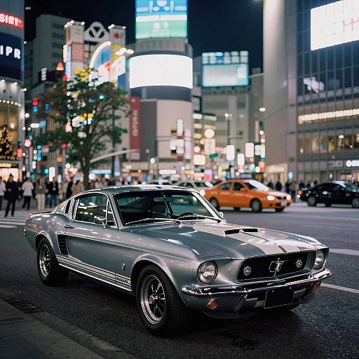 1967 Ford Mustang Shelby GT500 at Shibuya Crossing