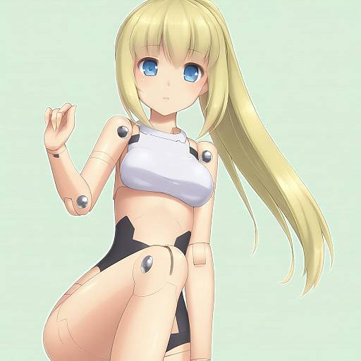 Illustration of Arnval, busou shinki in the style of Sasaame