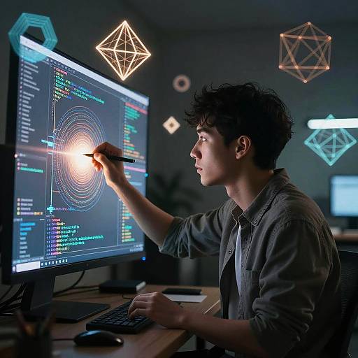 Digital Artist Painting with AI