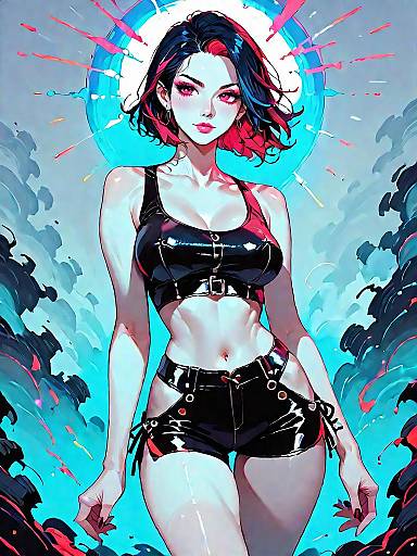 Edgy Dark Fantasy Nighttime Fashion