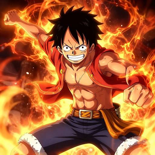 Epic Anime Battle with Luffy