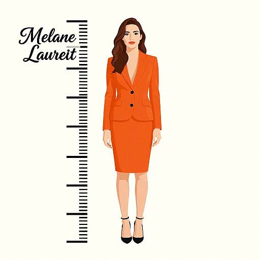 Melanie Laurent Height Infographic