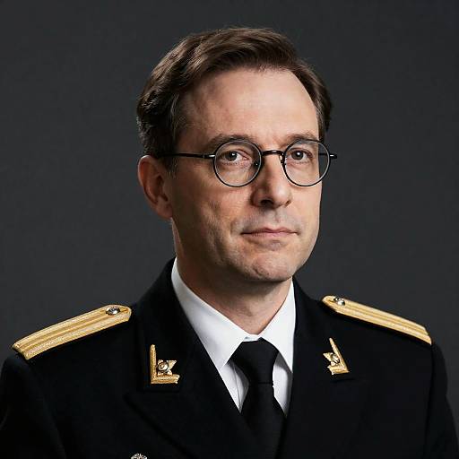 Portrait of a Middle-Aged Military Man