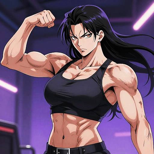 Fierce Anime Muscle Woman