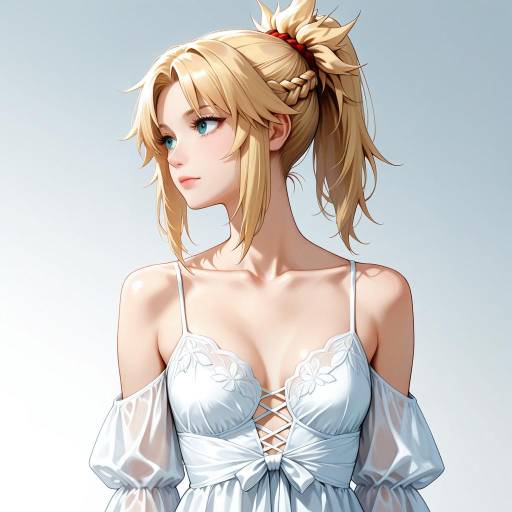 Elegant Portrait of a Blonde Girl