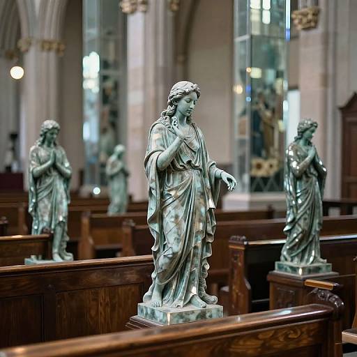 Echo Statues in Mirror Cathedral