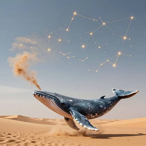 Upside-Down Whale and Desert Constellations
