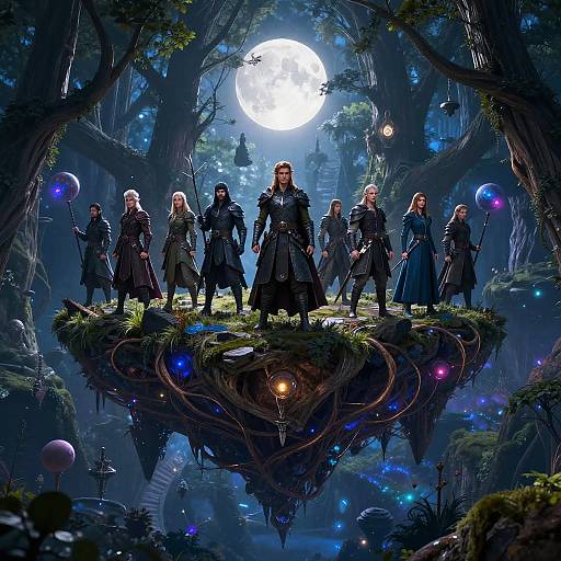 Elven Warriors on Floating Island