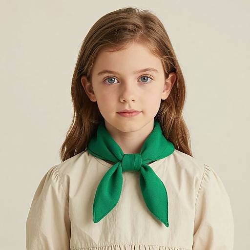 Portrait of Girl with Scarf