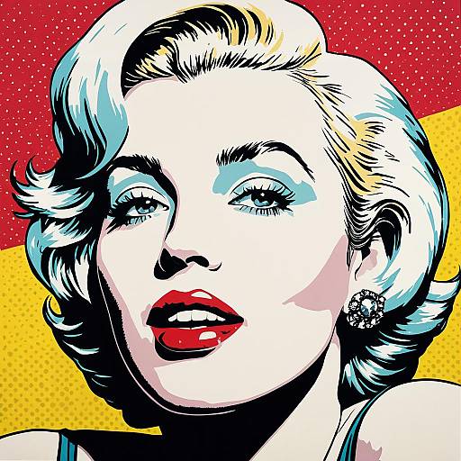 Pop Art Portrait of Marilyn Monroe