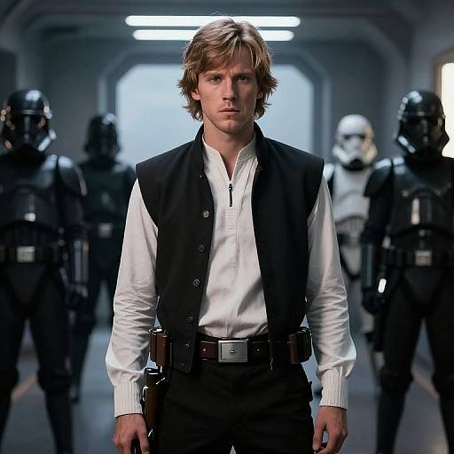 Luke Skywalker in Jedi Hallway