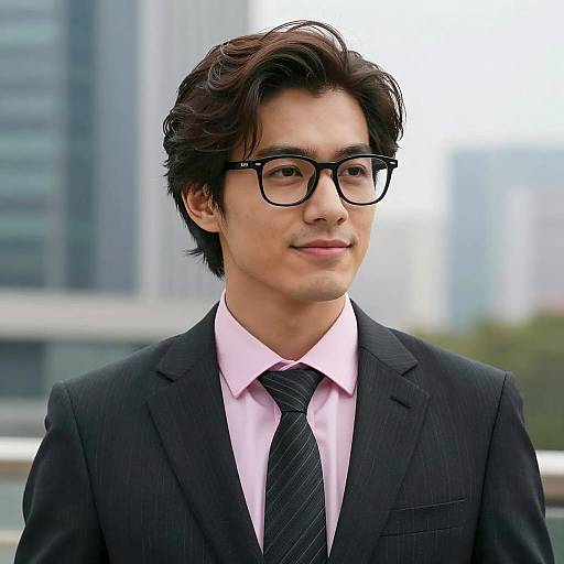 Young Professional Man in Business Suit