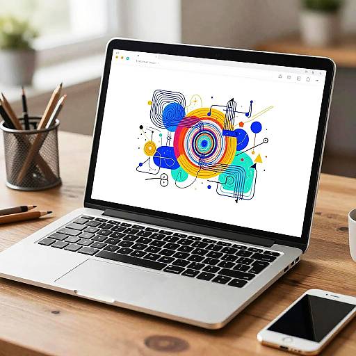 Futuristic AI Drawing App Workspace