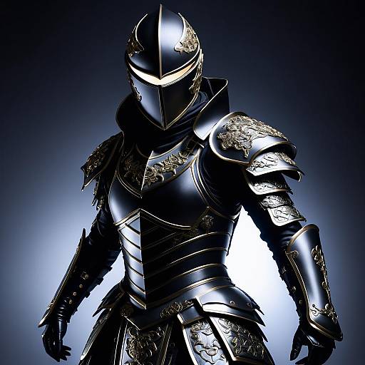 Stealthy Ninja in Luxurious Alexander McQueen Armor
