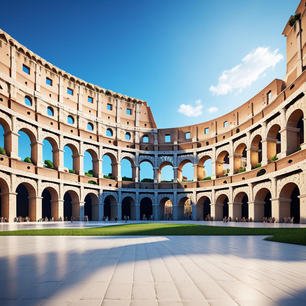 Futuristic Colosseum: A Modern Reinterpretation