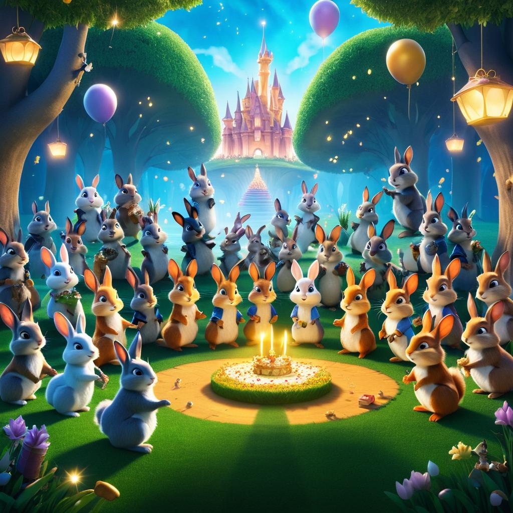 Whimsical Rabbit's Magical Birthday Bash