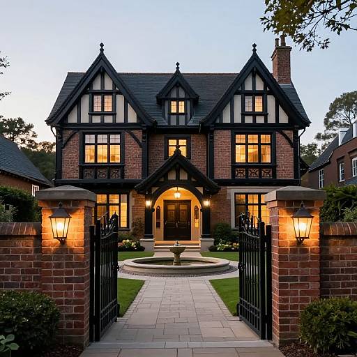Grand Mock-Tudor Mansion Exterior