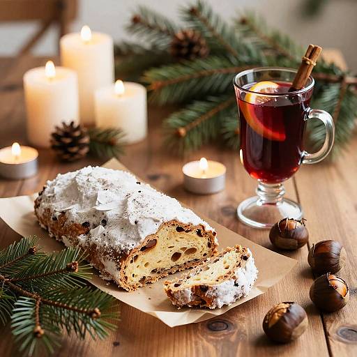 Traditional German Christmas Feast Scene