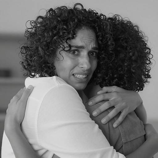 Emotional Embrace in Monochrome