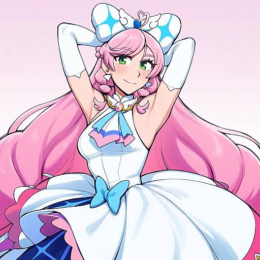 Illustration of Cure prism, hirogaru sky! precure in the style of Ittla