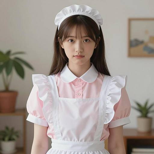 Charming Maid Outfit in Natural Light
