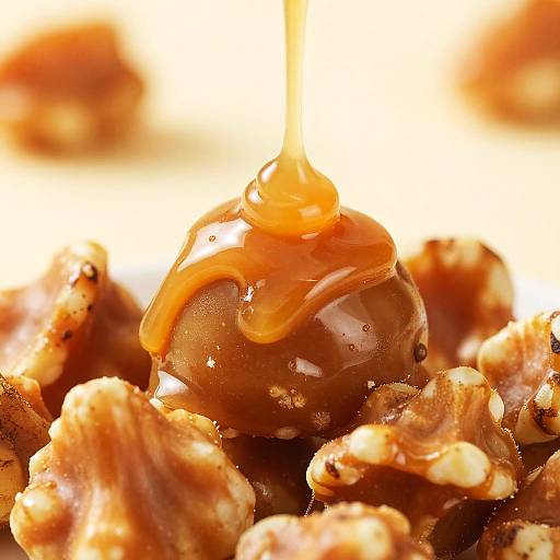 Golden Caramelo Candy with Nuts