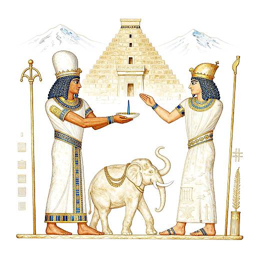 Mesopotamian Priest and Carthage King Battle