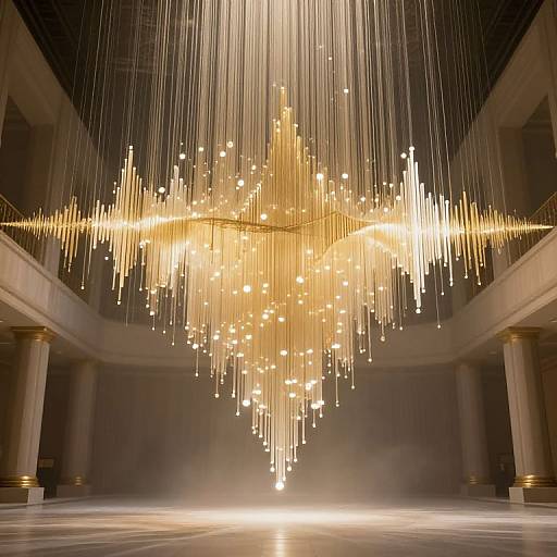 Ethereal Grand Hall with Soundwave Chandelier