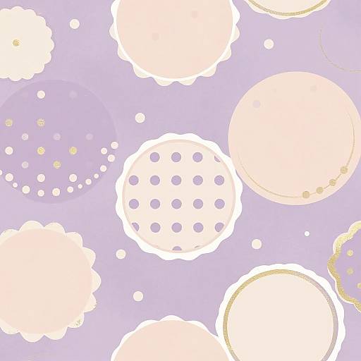 Pastel Preppy Purple Vintage Wallpaper