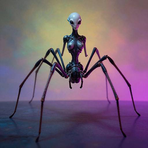 Elegant Alien Spider Queen Portrait