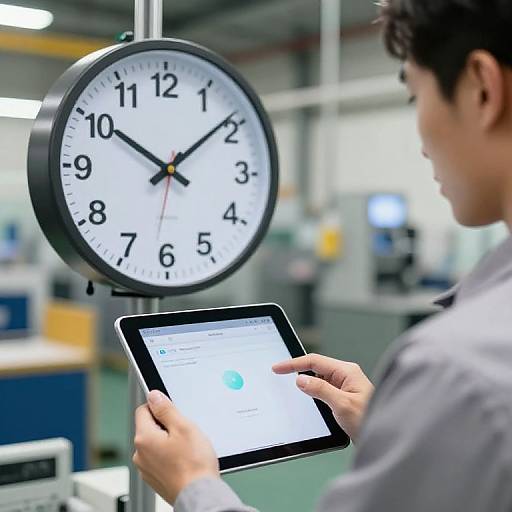 HD Photo Male Employee Clocking In