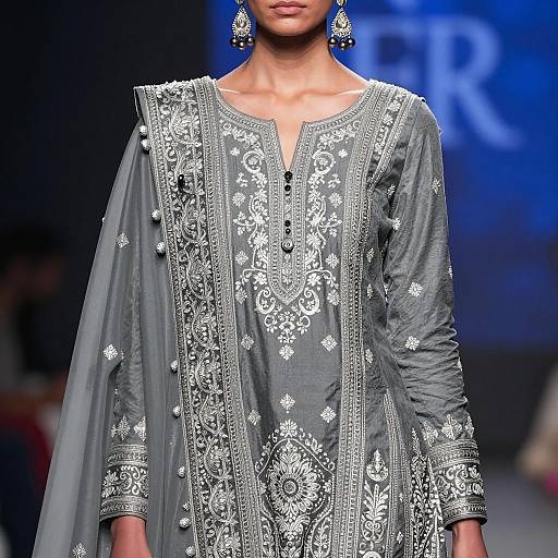 Elegant Punjabi Fashion in Royal Charcoal