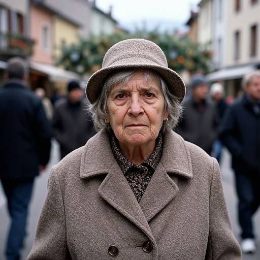 Elderly Woman in Annecy Street