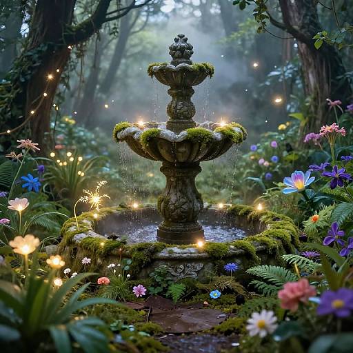 Magical Garden in Enchanted Forest