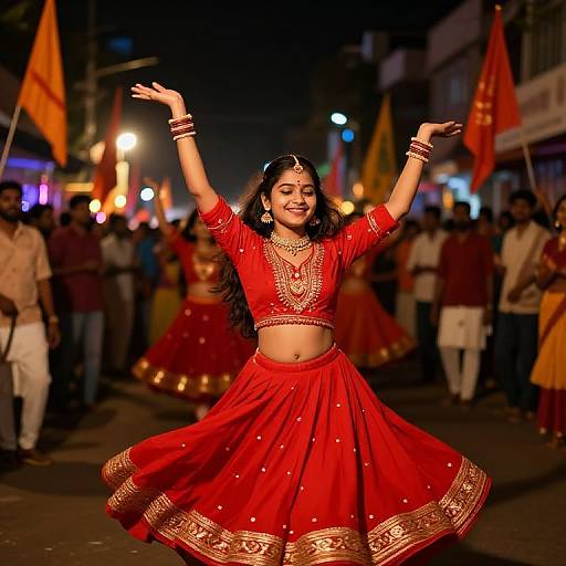 Indian Festival Dance in Bengaluru