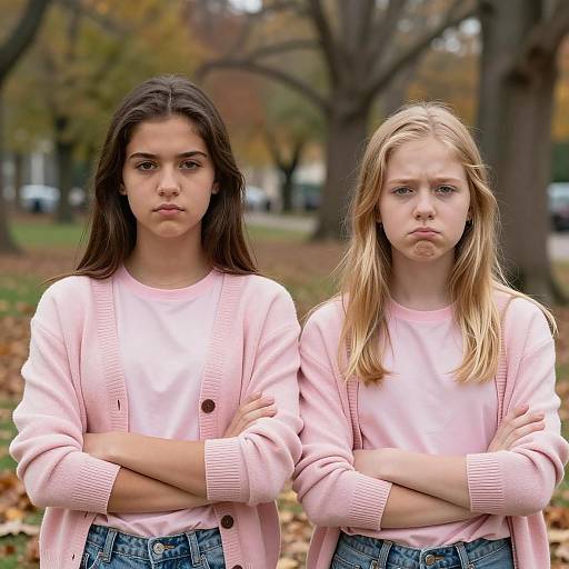 Teenage Girls in a Park Setting