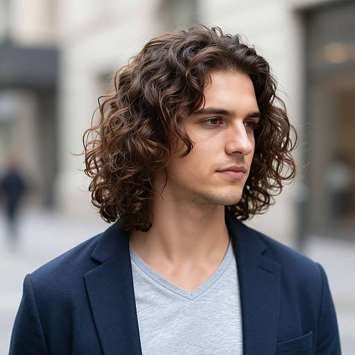 Realistic Wavy Blowout on European Man