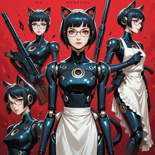 Anime Android Girls with Animal Features