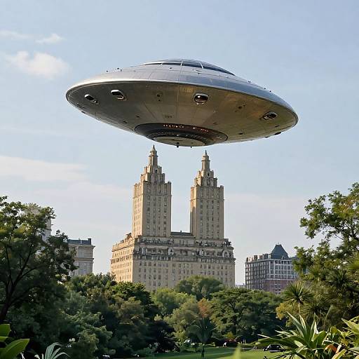 UFO Flying Over Central Park