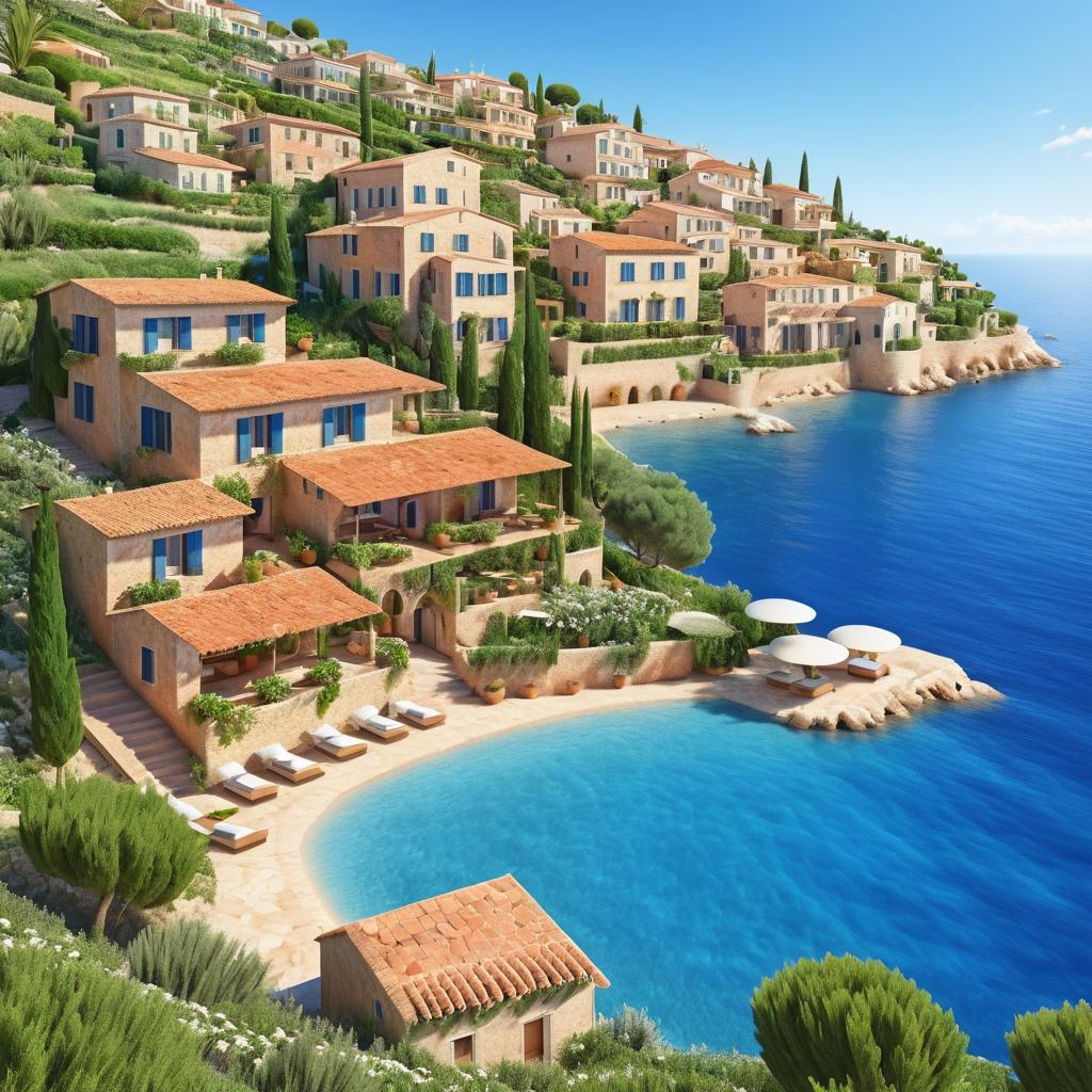 Charming Mediterranean Hillside Village View